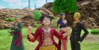Luffy e os Piratas do Chapéu de Palha têm muitas aventuras emocionantes nos videogames.  Foto: Reprodução/One Piece Odyssey