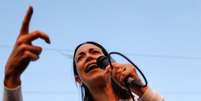 Política da oposição venezuelana María Corina Machado discursa em Santa Bárbara, Monagas, Venezuela
27/03/2023
REUTERS/Leonardo Fernández Viloria  Foto: Reuters