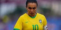 Rainha Marta será mais uma vez a camisa 10 da Seleção. Mas a titularidade ainda é incógnita – Daniela Porcelli/CBF  Foto: Jogada10