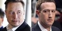 Lançamento de novo aplicativo é o capítulo mais recente da rivalidade entre os proprietários da Meta, Mark Zuckerberg, e do Twitter, Elon Musk.  Foto: Getty Images / BBC News Brasil