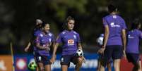 Primeiro treino da Seleção Feminina em Gold Coast.  Foto: CBF/Thaís Magalhães