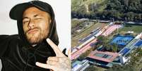 Neymar exibe imagem aérea de mansão em Mangaratiba. Reprodução/Instagram  Foto: Márcia Piovesan