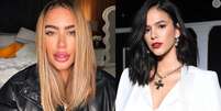 Bruna Marquezine e Rafaella Santos: em podcast recente, irmã de Neymar confirma afastamento de ex-cunhada, mas garante que não tem ressentimentos.  Foto: Reprodução, Assessoria/Getty Images / Purepeople