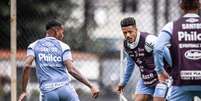 Jogadores do Santos no CT Rei Pel&eacute;. (Divulga&ccedil;&atilde;o/ Santos FC)  Foto: Esporte News Mundo
