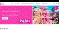 Página fraudulenta atrai pessoas com ofertas especiais em bonecas Barbie  Foto: Divulgação/Kaspersky