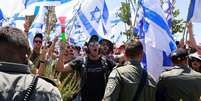 Manifestantes protestam contra nova lei em Jerusal&eacute;m  Foto: Getty Images / BBC News Brasil