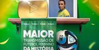 CazéTV comemora recorde mundial de audiência com Copa feminina  Foto: Reprodução
