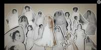 Um vestido de noiva é usado na mesma família por um século é a história que o 'Fantástico' conta.  Foto: Reprodução, TV Globo/Fantástico / Purepeople