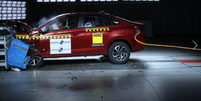 Teste de impacto do Volkswagen Virtus no Latin NCAP: 5 estrelas  Foto: Latin NCAP / Guia do Carro