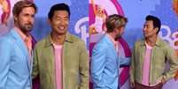 Barbie: Ryan Gosling e Simu Liu protagonizam “climão” no pink carpet -  Foto: Reprodução/Instagram/@gossipdodia / Famosos e Celebridades
