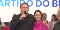 Bolsonaro surpreendeu ao aparecer em evento do PL Mulher   Foto: Reprodução