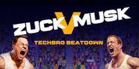 Elon Musk e Marck Zuckerberg lutam em jogo hil&aacute;rio; veja como jogar  Foto: Zuck vs Musk - Techbro Beatdown / Oficina da Net