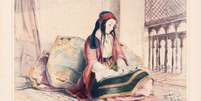 Jovem no harém, no Império Otomano  Foto: Getty Images / BBC News Brasil