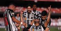 Hulk comemora gol na partida do Atlético-MG contra o São Paulo, no Morumbi  Foto: Ettore Chiereguini/ Agif/Gazeta Press