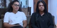 Irmãs de vítima de estupro choraram em entrevista ao Fantástico  Foto: Reprodução/TV Globo