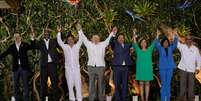 O presidente Lula com líderes sul-americanos presentes na cúpula  Foto: ANTONIO LACERDA/EPA-EFE/REX/Shutterstock / BBC News Brasil