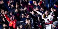 Torcedores do San Lorenzo em partida contra o São Paulo   Foto: Marcelo Endelli/Getty Images / Esporte News Mundo