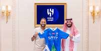 Neymar foi anunciado pelo Al-Hilal nesta terça-feira.  Foto: Divulgação/Al-Hilal / Estadão