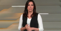 Ana Paula Araújo se emocionou durante o encerramento do 'Bom Dia Brasil'  Foto: Reprodução/TV Globo