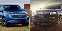 Veja as diferenças entre a proposta de Kleber Silva e a Amarok atual  Foto: Projeção Kleber Silva / Guia do Carro