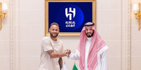 Neymar após assinar contrato com Al-Hilal  Foto: @instagram