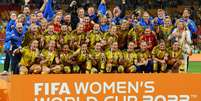 Suécia recebe medalha de bronze após terceiro lugar na Copa do Mundo Feminina   Foto:  Sports Press Photo via Reuters Connect