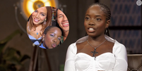 Clara Moneke falou pela primeira vez sobre sua polêmica com Anitta.  Foto: Reprodução, TV Globo / Instagram / Purepeople