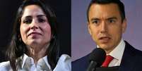 Luisa Gonz&aacute;lez e Daniel Noboa disputar&atilde;o segundo turno em 15 de outubro  Foto: Getty Images / BBC News Brasil