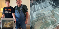 Menino pesca carteira perdida com R$ 9,7 mil e a devolve ao dono nos EUA  Foto: Reprodução/Redes Sociais 