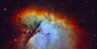 A Nebulosa do Pacman contém estrelas jvoens em seu interior (Imagem: Reprodução/Craig Stocks)  Foto: Canaltech