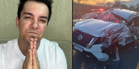 Cantor gospel Regis Danese sofre acidente de carro em Goiás  Foto: Reprodução/Redes Sociais 