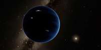 Representação artística de um planeta hipotético orbitando longe do Sol  Foto: Caltech/R. Hurt/IPAC