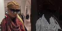 Paris Hilton com o len&ccedil;o antipaparazzi   Foto: @whatstheishu/Reprodu&ccedil;&atilde;o/Instagram / Elas no Tapete Vermelho