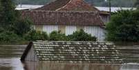 Cidade de Bom Retiro do Sul também ficou debaixo d'água com fortes chuvas  Foto: Reuters / BBC News Brasil