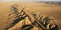 A Falha de San Andreas, que corta o Estado americano da Califórnia, é uma das mais famosas do mundo Foto: Getty Images / BBC News Brasil