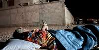 Tânia Andrade dormiu do lado de fora do hotel, no deserto, com medo  Foto: Arquivo pessoal / BBC News Brasil