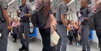 Guardas animaram passageiros do metrô de SP  Foto: Reprodução/Twitter