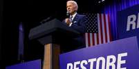 Presidente dos EUA, Joe Biden, fala sobre direito ao aborto  Foto: Reuters/Leah Millis