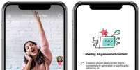 Usu&aacute;rios do TikTok ver&atilde;o indica&ccedil;&atilde;o de que um conte&uacute;do foi criado por IA logo abaixo do nome de uma conta, enquanto criadores s&atilde;o incentivados a indicarem uso da tecnologia em postagens (Imagem: Divulga&ccedil;&atilde;o/TikTok)  Foto: Canaltech