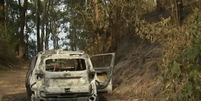 Corpo &eacute; encontrado dentro de carro carbonizado na Zona Norte de SP  Foto: Reprodu&ccedil;&atilde;o/Brasil Urgente