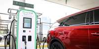 Carregador rápido da EzVolt, uma das empresas da Aliança pela Mobilidade Sustentável Foto: Div ulgação