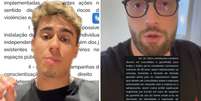 Nikolas Ferreira e Filipe Barros divulgaram v&iacute;deos nas redes sociais criticando resolu&ccedil;&atilde;o do Minist&eacute;rio de Direitos Humanos  Foto: Reprodu&ccedil;&atilde;o/Twitter / Estad&atilde;o