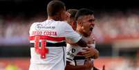 Nestor comemora título pelo São Paulo e gol marcado: 'Nem acredito que aconteceu' . (Photo by Ricardo Moreira/Getty Images)  Foto: Esporte News Mundo