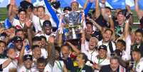 S&atilde;o Paulo celebra primeira conquista da Copa do Brasil  Foto: Reprodu&ccedil;&atilde;o/Prime Video