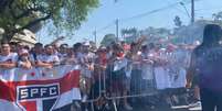 Torcida do São Paulo no Morumbi para acompanhar a grande final   Foto: Alexsander Vieira