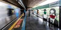 Estadão de metrô na cidade de São Paulo.  Foto: Werther Santana / Estadão / Estadão