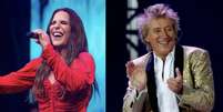 Rod Stewart e Ivete Sangalo  Foto: Reprodu&ccedil;&atilde;o/Instagram/@ivetesangalo/@rafamattei/Reuters / Estad&atilde;o