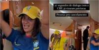 Assessoras de Anielle Franco debocham da CBF em voo da FAB e abrem camisa do Fla em torcida do São Paulo Foto: Instagram/Reprodução / Estadão