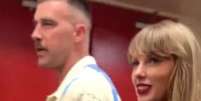 Taylor Swift e Travis Kelce  Foto: Reprodução
