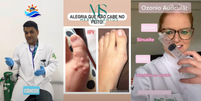 Frames de vídeos no YouTube que promovem a ozonioterapia para câncer, HPV e outros Foto: Aos Fatos